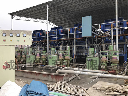 打樁污泥行業咸陽柱塞泵客戶使用現場3